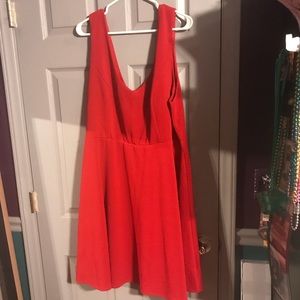 Red Torrid v neck skater dress NEVER WORN